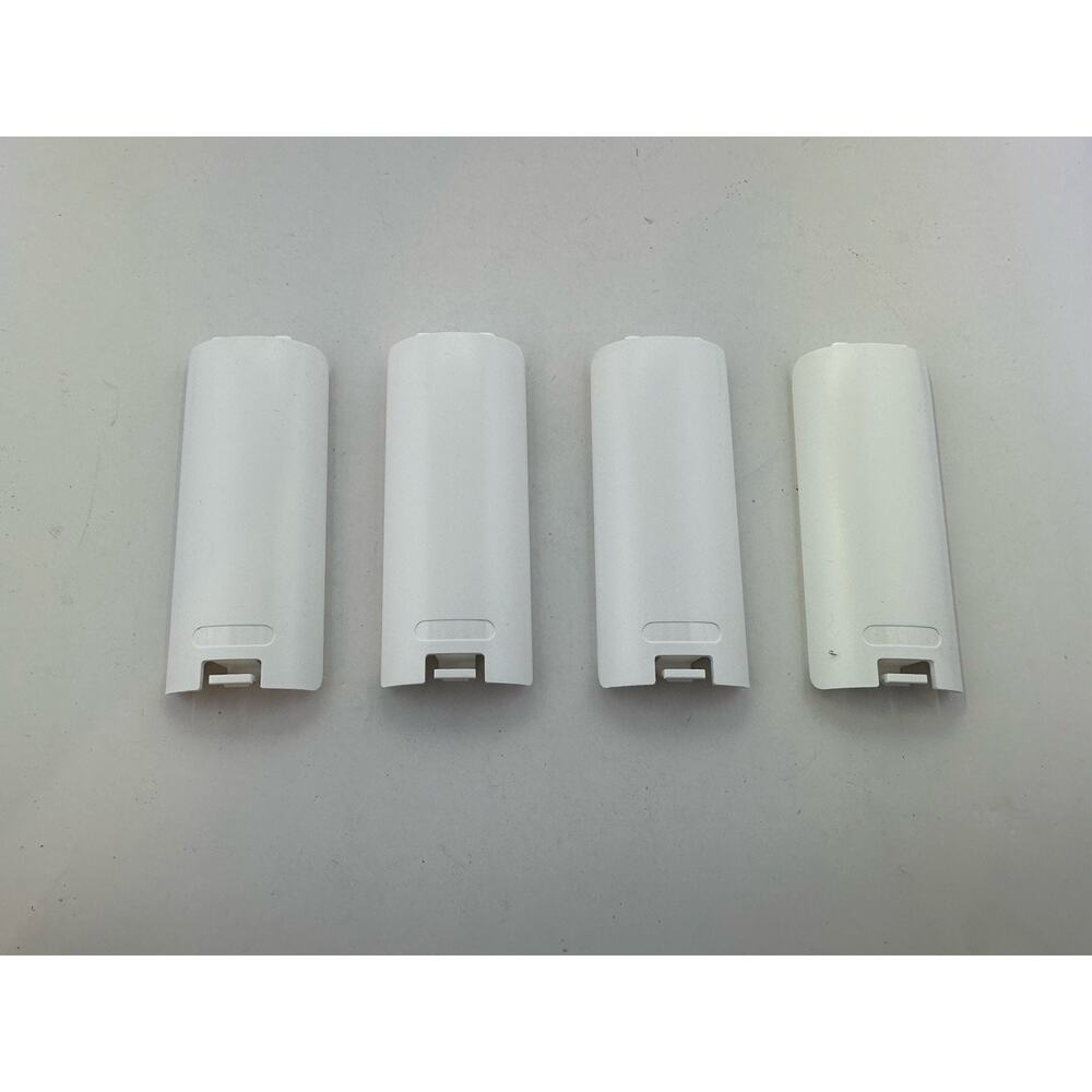 4 Nintendo Wii Battery Covers Back Door Cover Controller Wii U Remote White